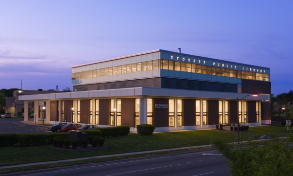 Syosset Public Library Ext Sunset